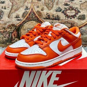 Nike Dunk Low Retro SP Syracuse Sneakers Orange White Men's Size 9.5